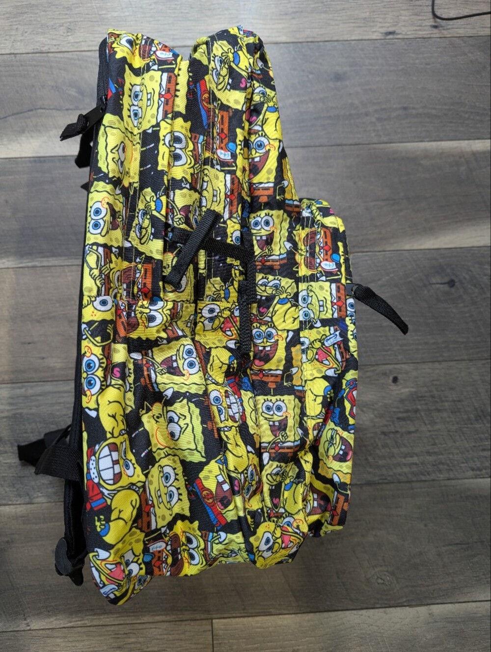 Nickelodeon SpongeBob Multi-Expression Yellow and Black Backpack - Picture 2 of 6